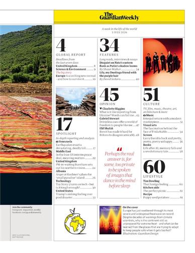 Guardian Weekly Inhaltsverzeichnis
