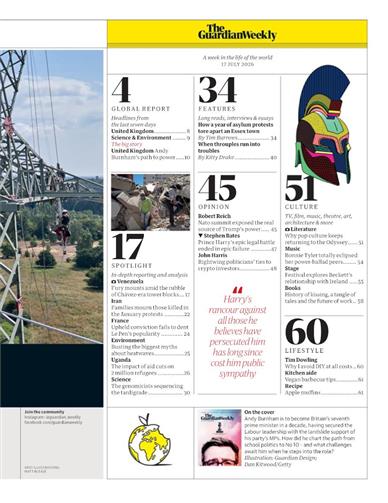 Guardian Weekly Inhaltsverzeichnis