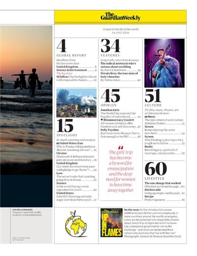 Guardian Weekly Inhaltsverzeichnis