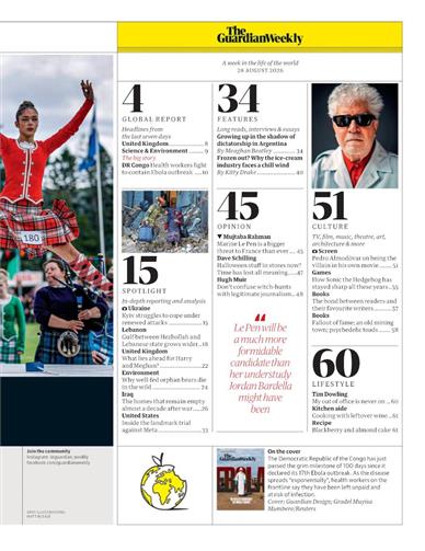Guardian Weekly Inhaltsverzeichnis