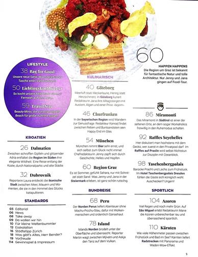 Reisen Exclusiv Inhaltsverzeichnis