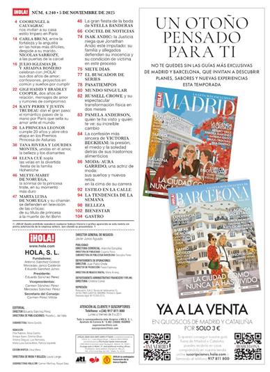 Hola Inhaltsverzeichnis