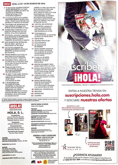 Hola Inhaltsverzeichnis