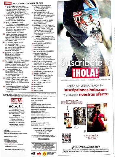 Hola Inhaltsverzeichnis