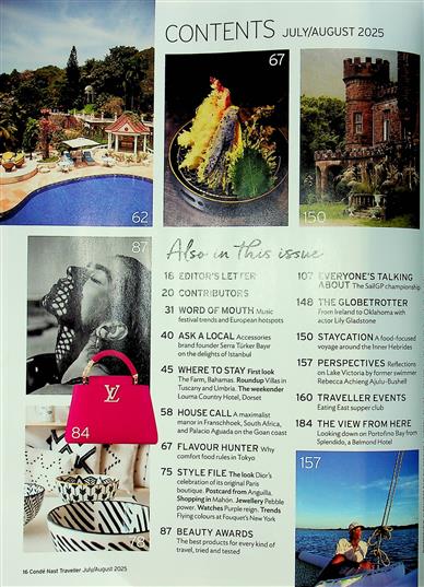 Conde Nast Traveller (UK) Inhaltsverzeichnis