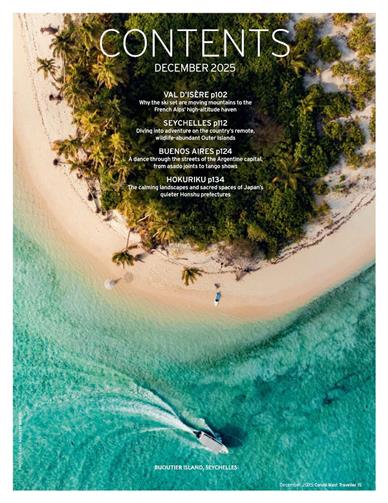 Conde Nast Traveller (UK) Inhaltsverzeichnis
