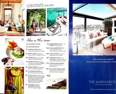 Conde Nast Traveller (UK) Inhaltsverzeichnis