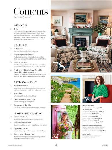 Country Living (UK) Inhaltsverzeichnis