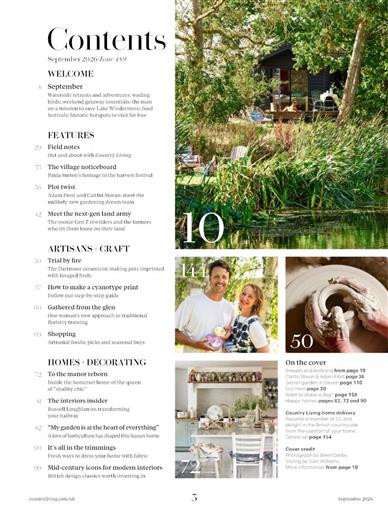 Country Living (UK) Inhaltsverzeichnis