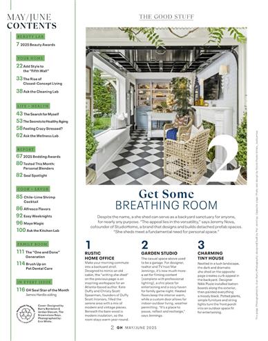 Good Housekeeping UK Inhaltsverzeichnis