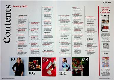 Good Housekeeping UK Inhaltsverzeichnis