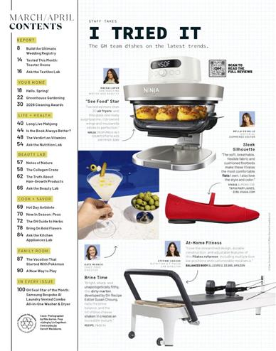 Good Housekeeping UK Inhaltsverzeichnis