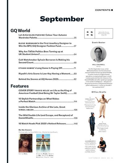 GQ (UK) Inhaltsverzeichnis