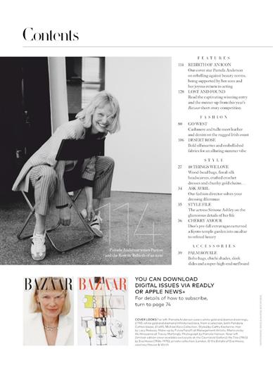 Harpers Bazaar (UK) Inhaltsverzeichnis
