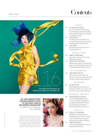 Harpers Bazaar (UK) Inhaltsverzeichnis