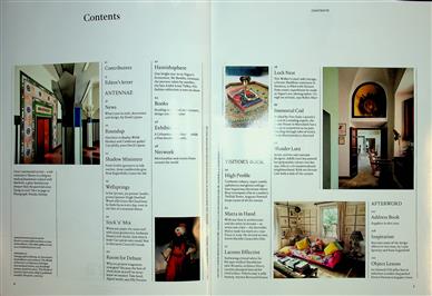 World of Interiors (UK) Inhaltsverzeichnis