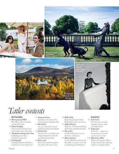 Tatler (UK) Inhaltsverzeichnis