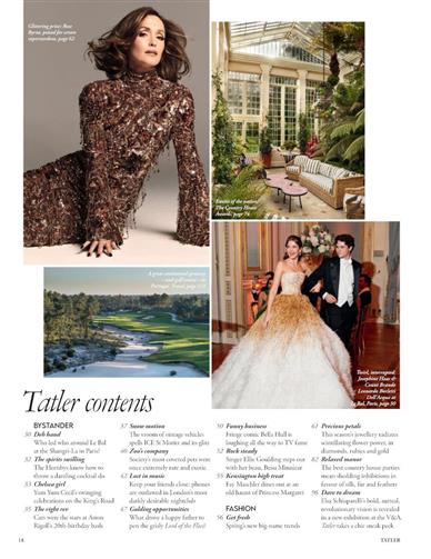 Tatler (UK) Inhaltsverzeichnis