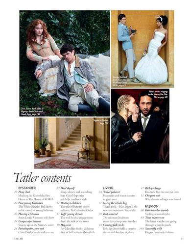 Tatler (UK) Inhaltsverzeichnis