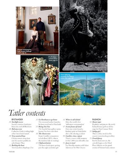 Tatler (UK) Inhaltsverzeichnis