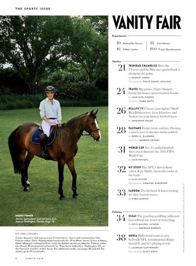 Vanity Fair (UK) Inhaltsverzeichnis