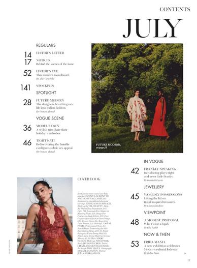 Vogue (UK) Inhaltsverzeichnis