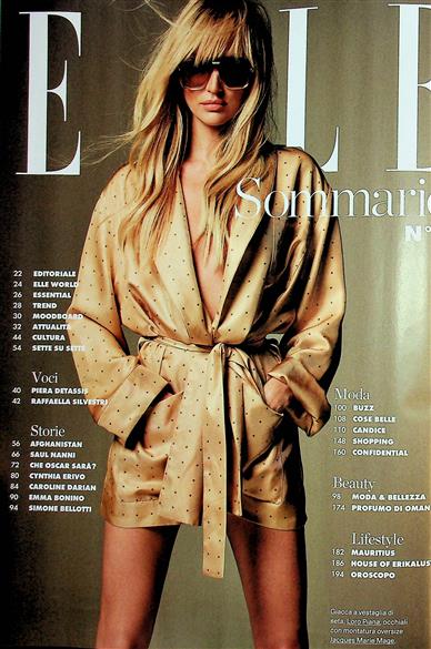 Elle Italia Inhaltsverzeichnis