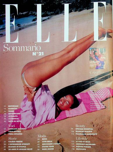 Elle Italia Inhaltsverzeichnis