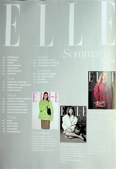 Elle Italia Inhaltsverzeichnis