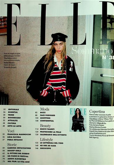 Elle Italia Inhaltsverzeichnis