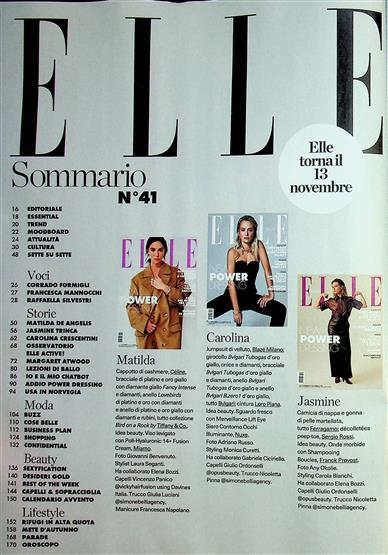 Elle Italia Inhaltsverzeichnis