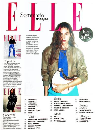 Elle Italia Inhaltsverzeichnis