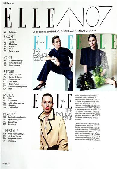 Elle Italia Inhaltsverzeichnis