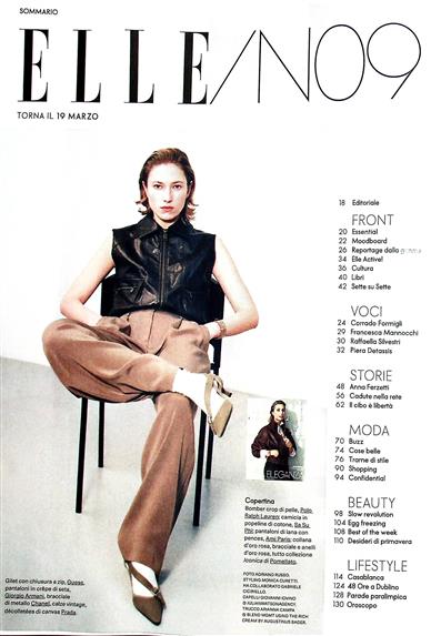 Elle Italia Inhaltsverzeichnis