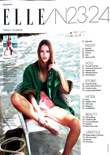 Elle Italia Inhaltsverzeichnis
