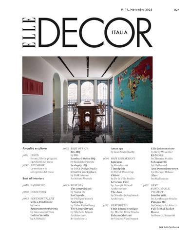 Elle Decor Italia Inhaltsverzeichnis