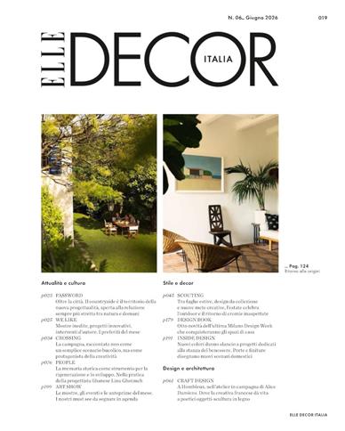 Elle Decor Italia Inhaltsverzeichnis