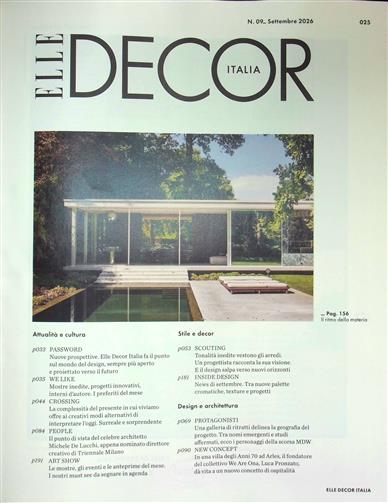 Elle Decor Italia Inhaltsverzeichnis