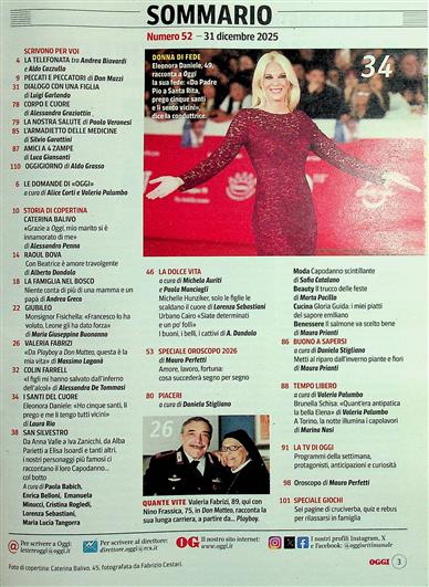 Oggi Inhaltsverzeichnis