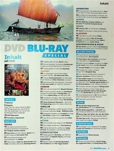 DVD Blu-Ray Special Inhaltsverzeichnis