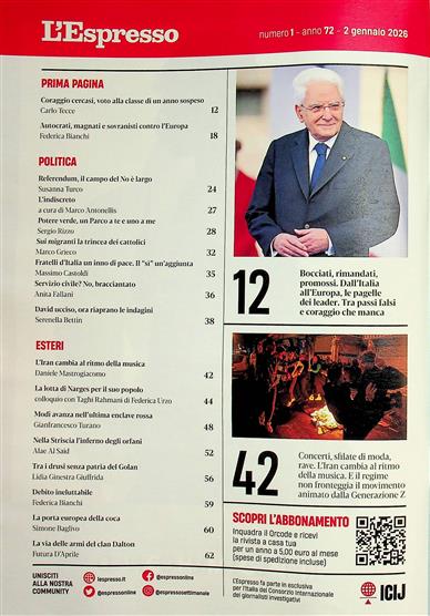 L'Espresso Inhaltsverzeichnis