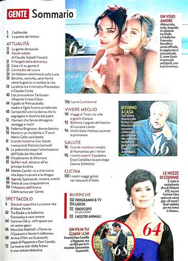 Gente Inhaltsverzeichnis