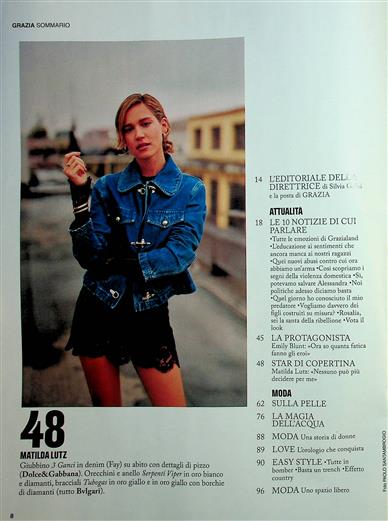 Grazia (I) Inhaltsverzeichnis