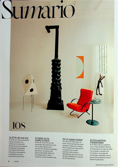 AD Architectural Digest Italia Inhaltsverzeichnis