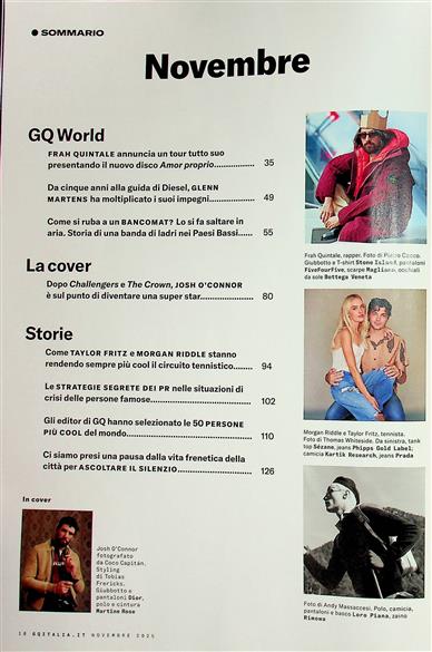 GQ Italien Inhaltsverzeichnis