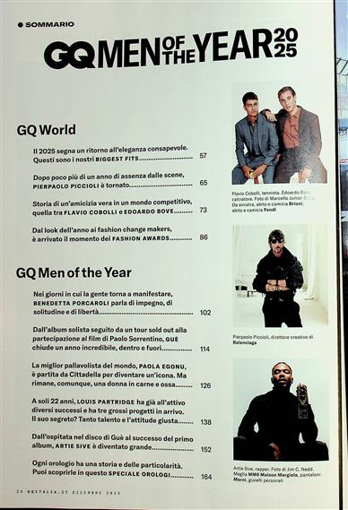 GQ Italien Inhaltsverzeichnis