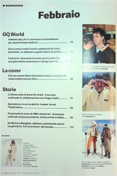 GQ Italien Inhaltsverzeichnis