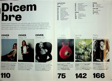 Vogue Italia Inhaltsverzeichnis