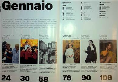 Vogue Italia Inhaltsverzeichnis