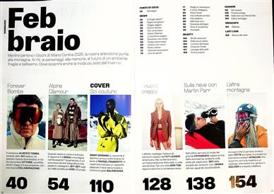 Vogue Italia Inhaltsverzeichnis